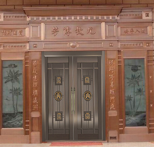 豪華入戶銅門